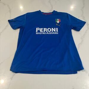 Puma Italy National Team Jersey Shirt Blue Size XL